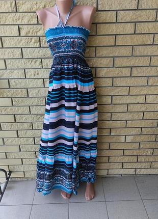 Сарафан-юбка летняя в пол коттоновая (штапельная) vienn