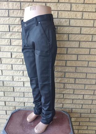 Джинсы, брюки мужские зимние на высокий рост на флисе black ford, турция5 фото