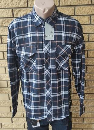 Рубашка мужская фланелевая теплая, есть большие размеры, высокого качества mnt