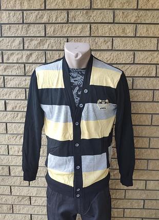 Кардиган, кофта на гудзиках, чоловічий високо якості aldo abate, туреччина