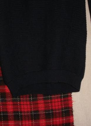 Натуральної вовни довгий джемпер пуловер cos в рубчик лапша4 фото