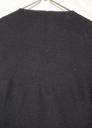Натуральной шерсти длинный джемпер пуловер cos в рубчик лапша6 фото