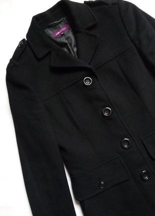 Кашемировое шерстяное двубортное удлинённое пальто jjb benson швейцария5 фото