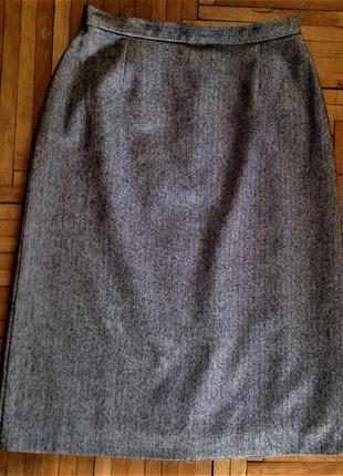 Винтажная юбка-карандаш .шерсть в составе .2 фото