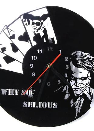 Настенные часы джокер joker "why so serious"