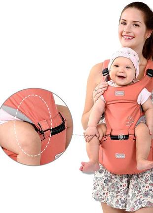 Эрго - рюкзак хипсит для переноски детей 3 в 1 aiebao синий