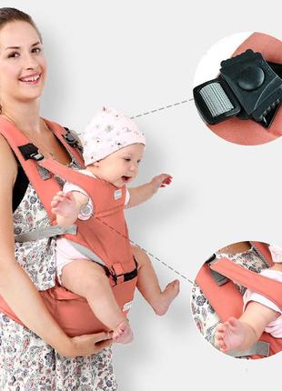 Эрго - рюкзак хипсит для переноски детей 3 в 1 aiebao синий