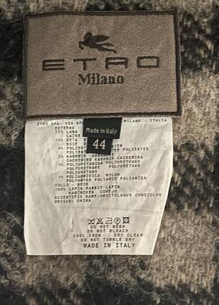 Шерстяное пальто пончо кардиган бренд  etro италия6 фото