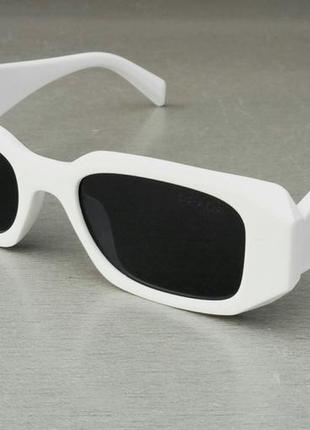 Prada стильные женские солнцезащитные очки белые1 фото
