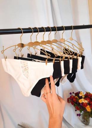 Труси стрінги з високою посадкою талією трусики