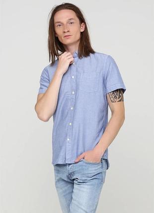 Льняная рубашка тенниска тениска ✨next✨ кэжуал рубашка из смесового льна до коротких рукавов короткий рукав лён+хлопок