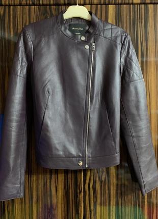 Куртка шкіряна massimo dutti