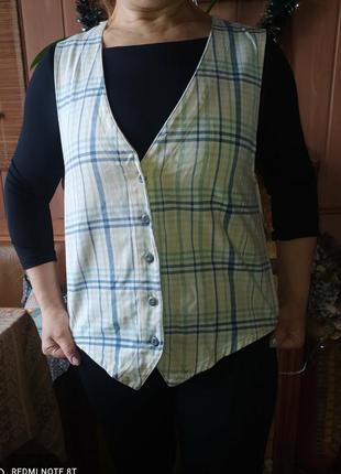 Коттоновая жилетка для тих ,хто любить ексклюзив)