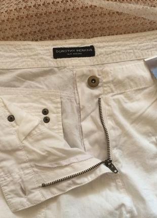 Легкие укороченные брюки шорты бриджи карго с карманами dorothy perkins6 фото
