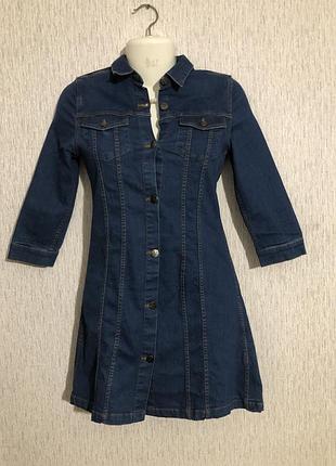 Джинсовое платье