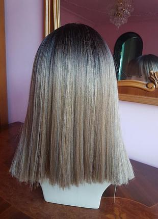 Парик💕с густой челкой. ровный срез