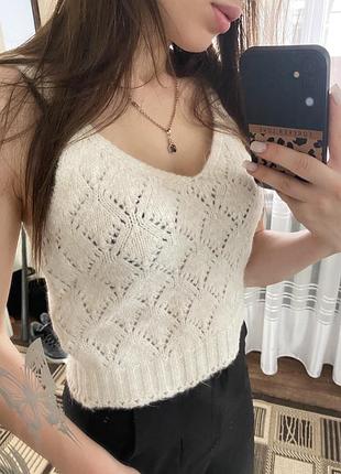 Вязаный топ