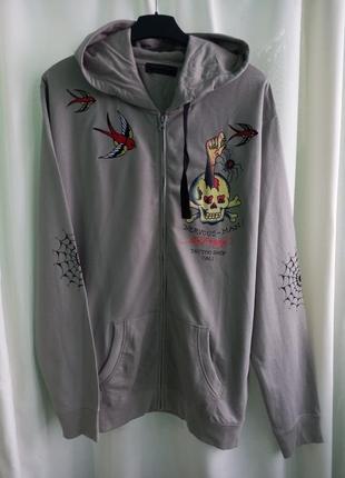 Мужская кофта с капюшоном