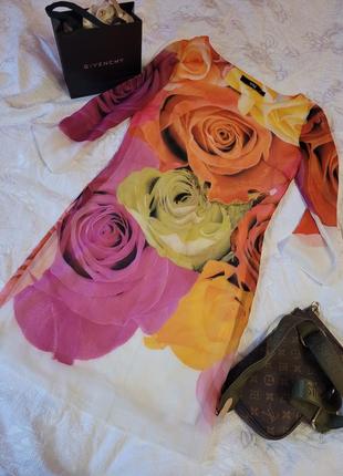 Шифоновое платье в розы say1 фото