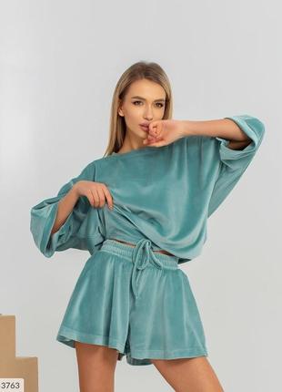 Женский велюровый костюм размеры 42-48 разные цвета