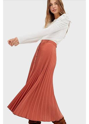 Плиссированная юбка ✨ stradivarius ✨ юбка с плиссировкой с застежкой на пуговицы