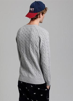 Светр gant cable knit wool sweater2 фото