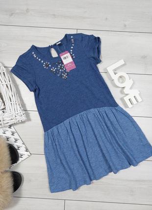 Трикотажное платье "под джинс" от tu