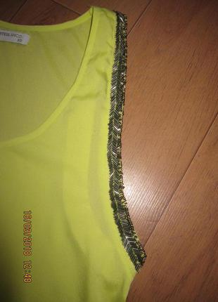 Яркая шифоновая блузка майка suiteblanco индия размер s3 фото