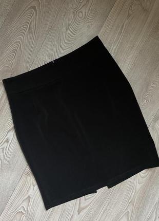 Базовая черная миди юбка карандаш2 фото