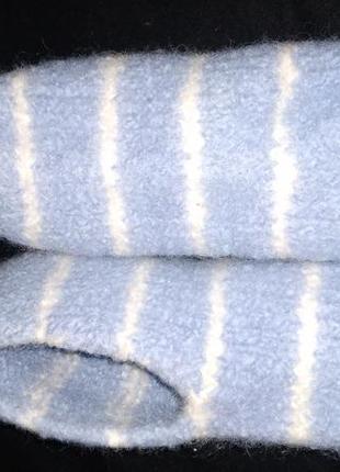 Новые тапки-носки шерсть ручная работа 24 подошва2 фото