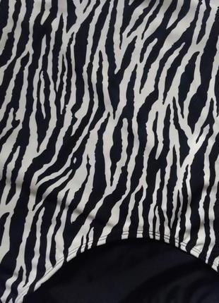 20-22 великолепный слитный цельный купальник утяжка зебра, с чашками на с-д3 фото