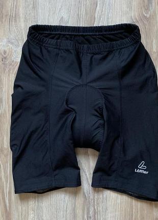 Мужские спортивные вело шорты с гельевым памперсом löffler