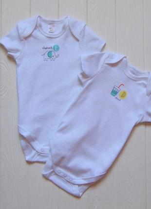 C&a. размер 9 месяцев. новый комплект бодиков для мальчика