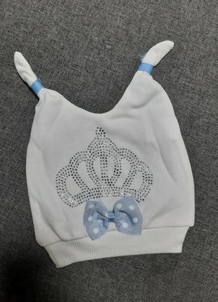 Шапка со стразами для малышей