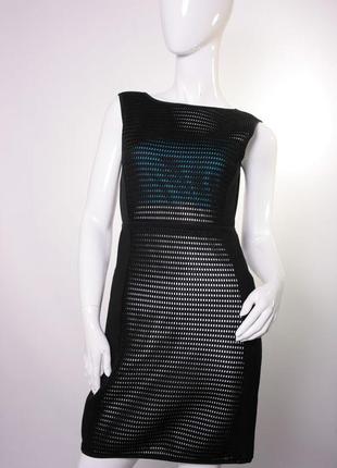 Маленька чорна сукня з сіткою сіточкою з перфорацією pennyblack 202222