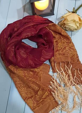 Легкий весняний шарф, палантин з віскози