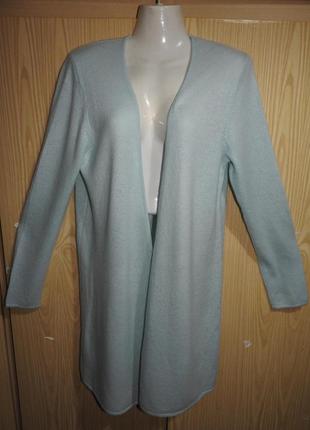 Pure collection кашемировый кардиган мятный цвет р l 100% кашемир