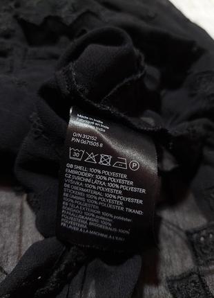 Нарядная черная кружевная блузка8 фото