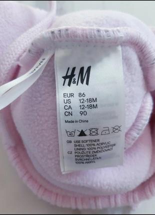 Шапка тепла на флісі h&m 12-18 міс., 86 див. еврозима4 фото