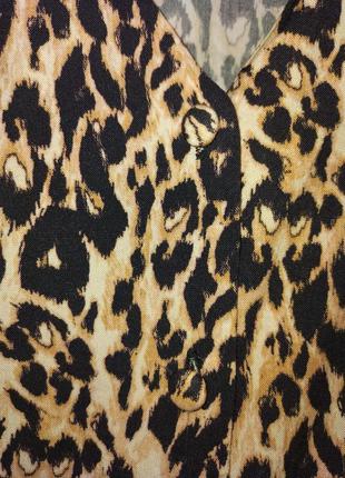 Леопардова сукня, , леопардовий принт, аискоза,на гудзиках3 фото