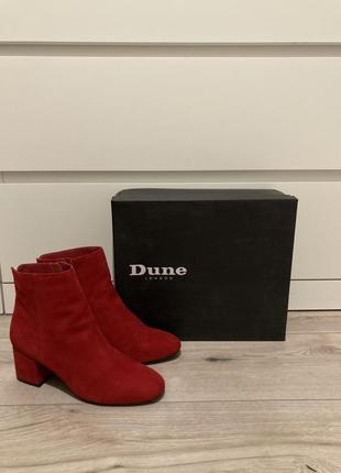 Замшеві черевики шкіряні ботильйони dune kurt geiger london1 фото