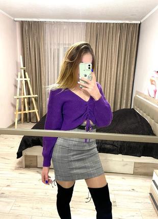 Фиолетовая кофточка