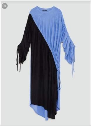 Платье миди на завязках от zara