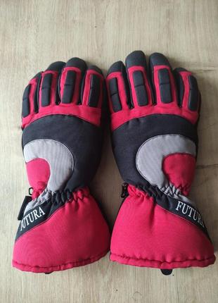 Фирменные мужские лыжные спортивные перчатки thinsulate , германия.  размер 8( м).