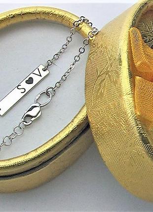 Браслет ланцюжок срібло 925 проба 1,63 гр. довжина 20 див. s v