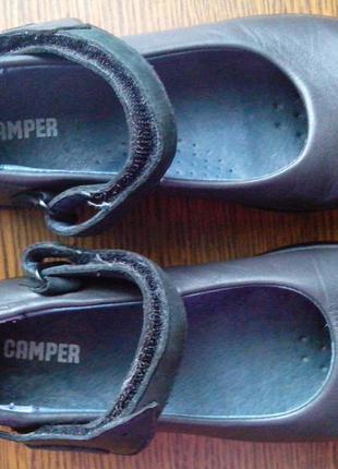 Рр 29-18,4 см стильные кожаные туфли балетки для деток от camper3 фото