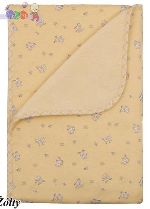 Плед-одеяльце-полотенце двухстороннее duetbaby ( желтый )