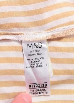 Модная рубашка marks&spencer, 100% хлопок, размер 18/469 фото