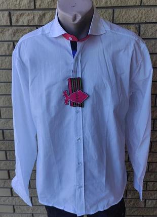 Рубашка мужская  коттоновая высокого качества afish, турция