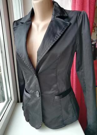 Классический базовый жакет🖤 чёрного цвета ☯️ однобортный пиджак